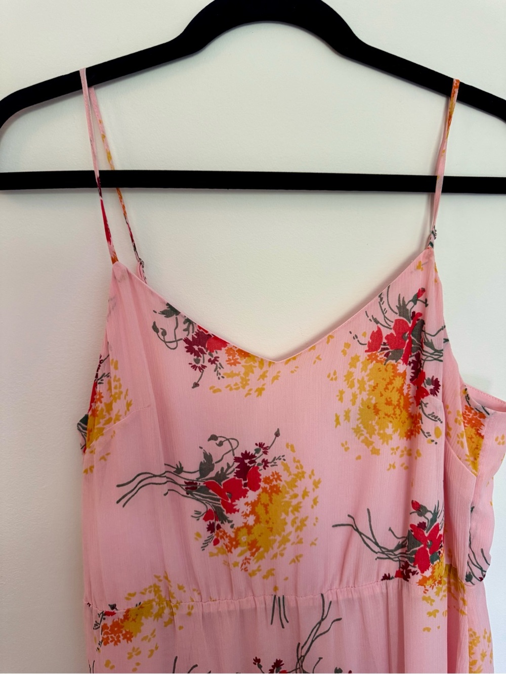 J. Crew Pink Floral Spaghetti-Strap Maxi Dress - Picture 4 of 5
